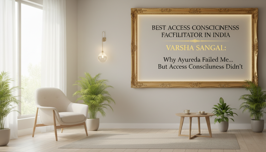 Best Access Consciousness Facilitator in India: Why Ayurveda Failed Me… But Access Consciousness Didn’t — My Unfiltered Truth by Varshha Sangal